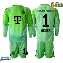 Bayern Munich Manuel Neuer #1 Keeper Hjemmedraktsett Barn 2025-26 Langermet (+ Korte bukser)